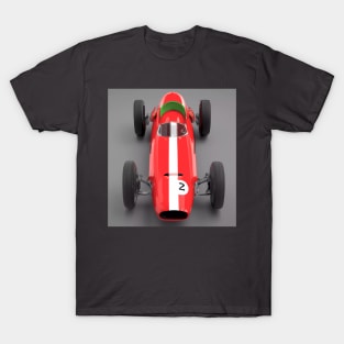 vintage red sports F1 sports car No.2 T-Shirt